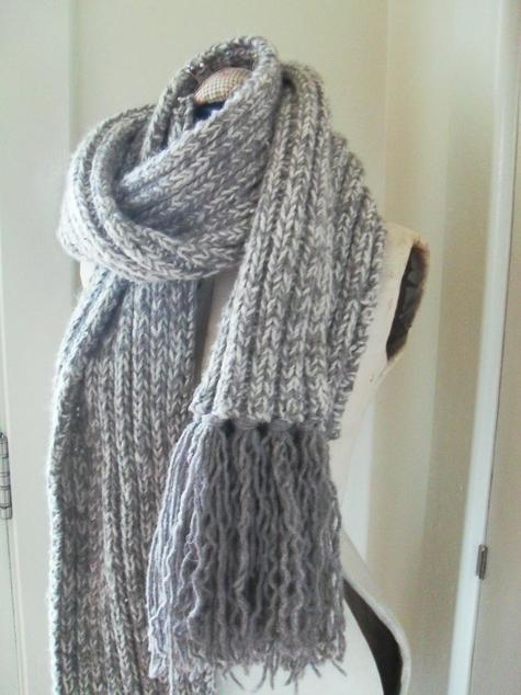 Chunky Knit Scarf – Sewing Projects | BurdaStyle.com