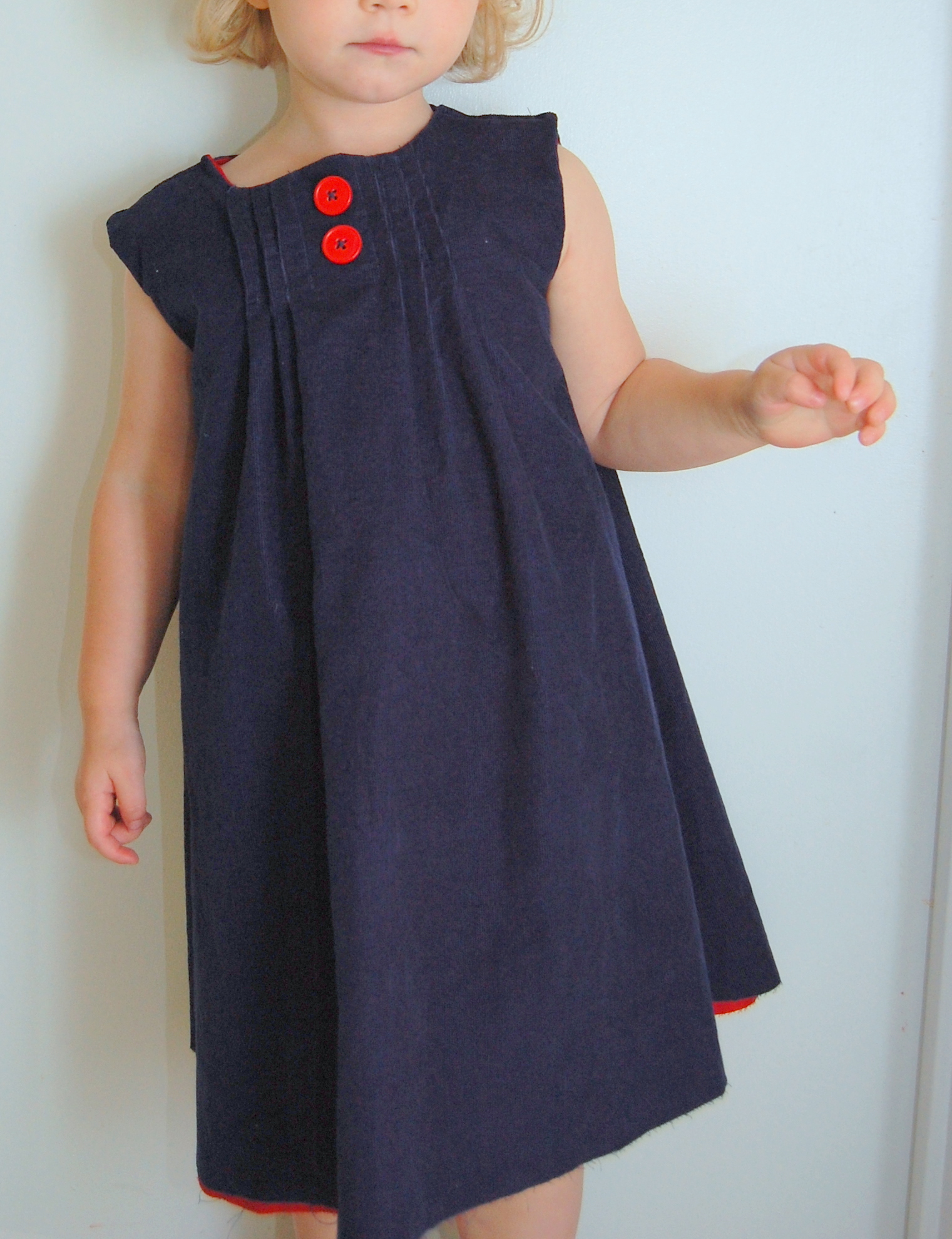 Toddler Girl's Corduroy Dress – Sewing Projects | BurdaStyle.com