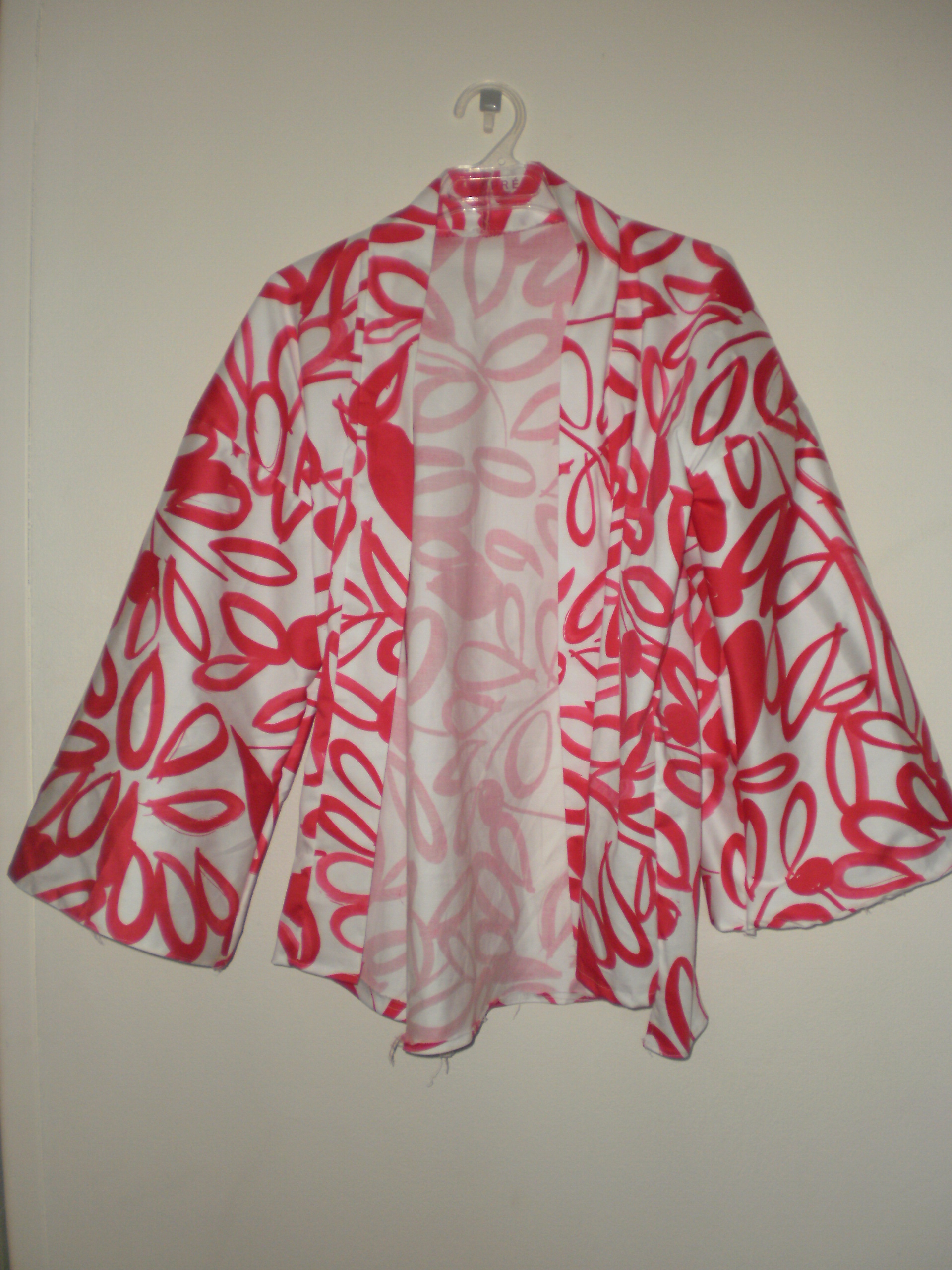 Red & White Kimono Jacket – Sewing Projects | BurdaStyle.com