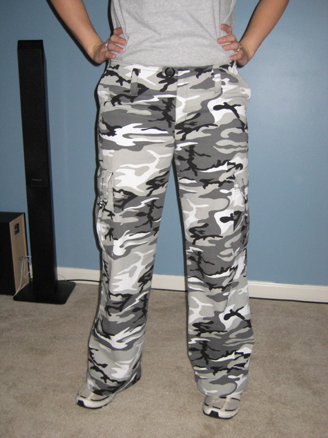 camo cargos men's