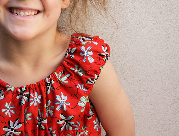 Red Peasant Blouse Sewing Projects