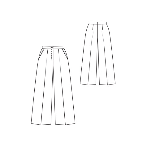 10/2010 Wide-legged trousers – Sewing Projects | BurdaStyle.com