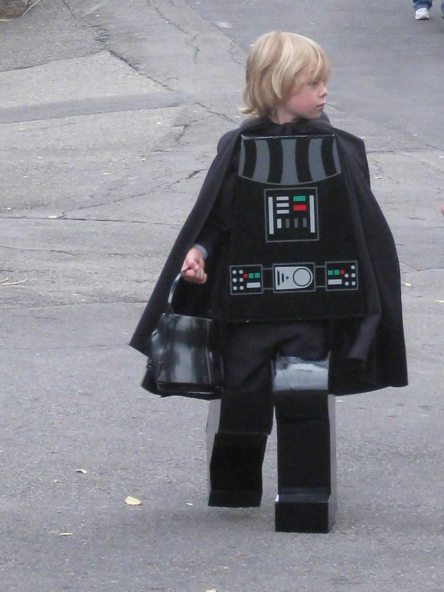 Halloween 2010 Lego Darth Vader Costume Sewing