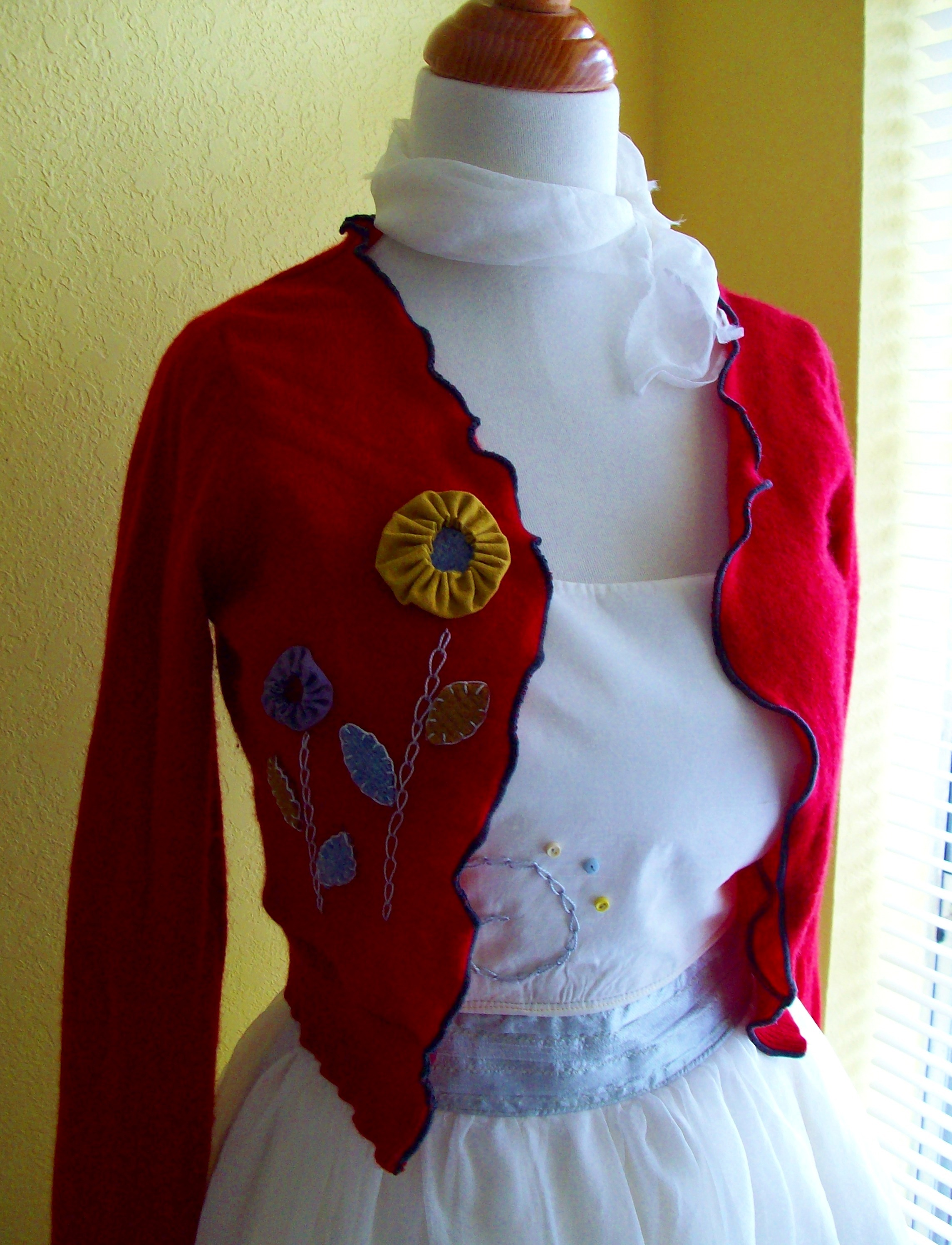 Embellished/ Upcycled Sweater – Sewing Projects | BurdaStyle.com