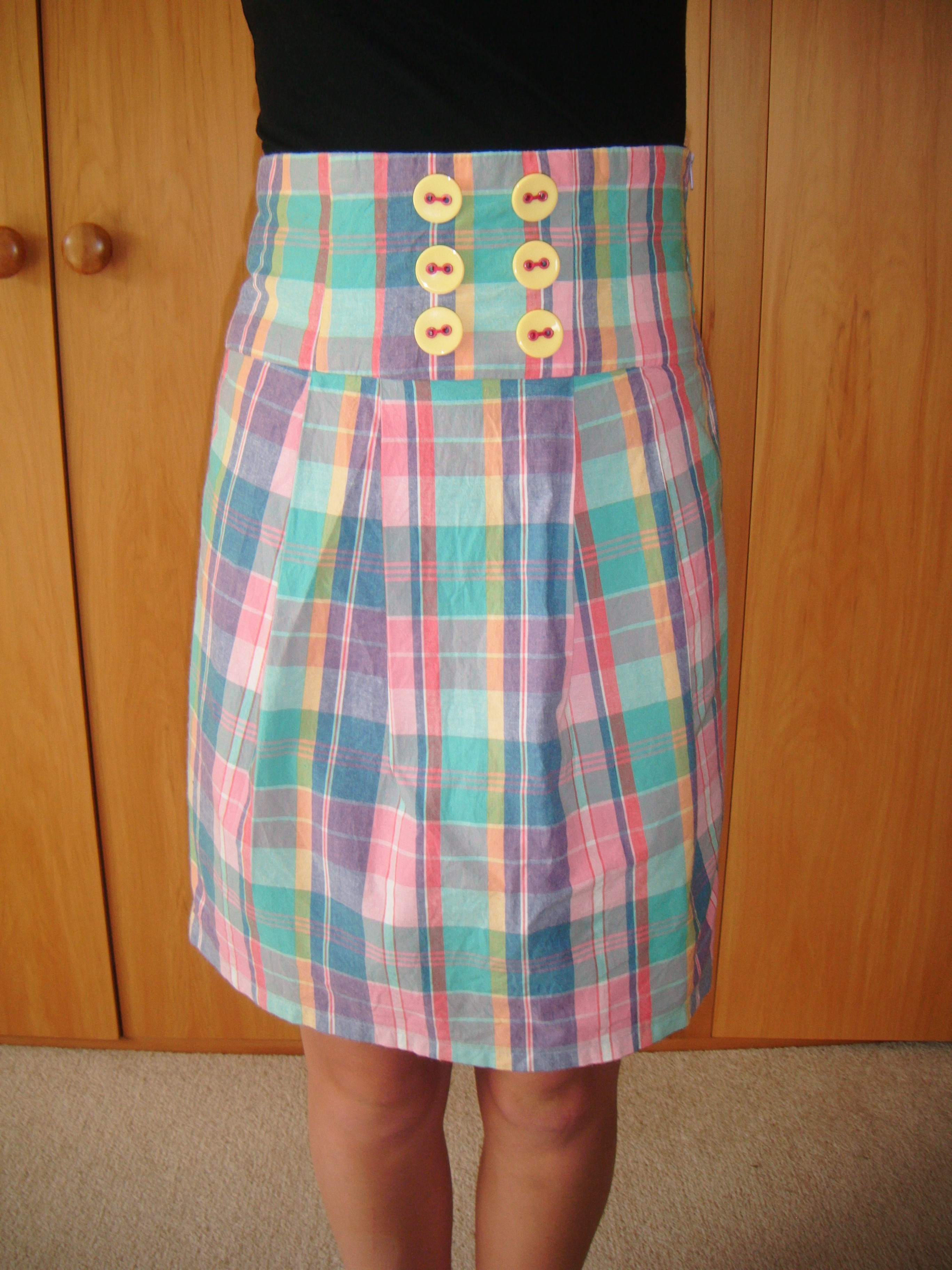 Simple High Waisted SkirtBurda Pattern Sewing Projects