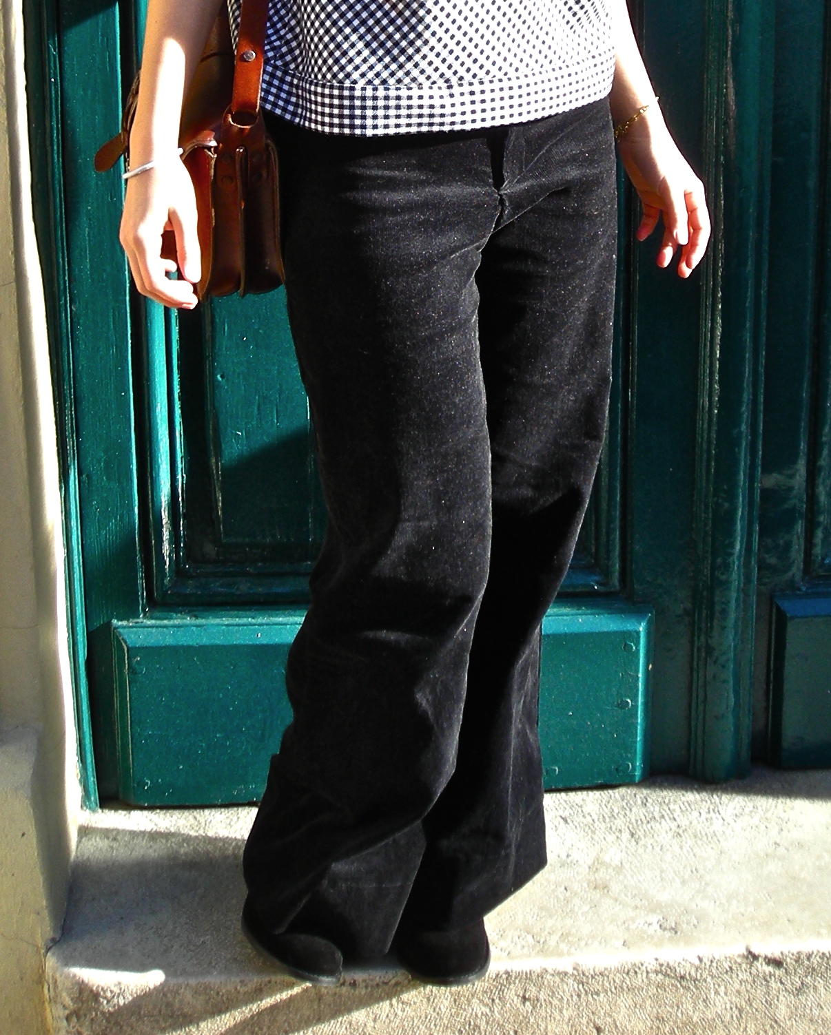 black corduroy pants womens