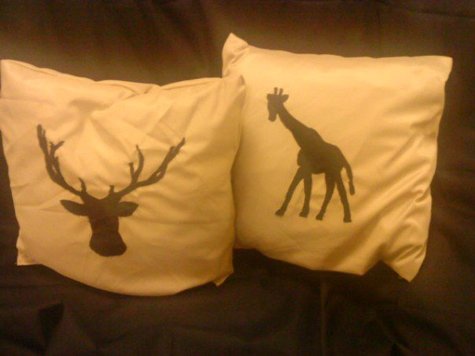 large animal cushions