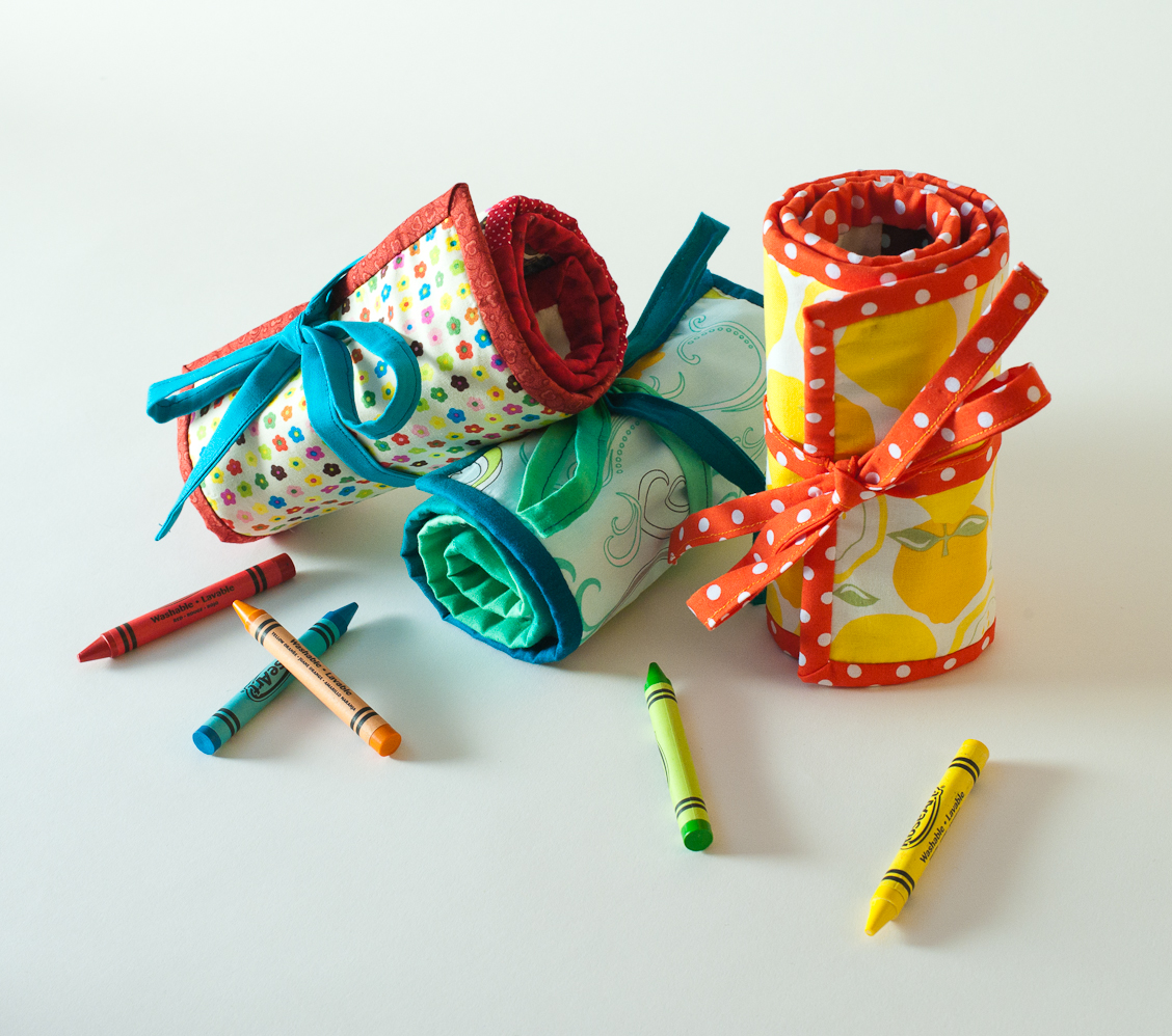 Fiskars Unzipped Crayon Rollups Sewing Projects