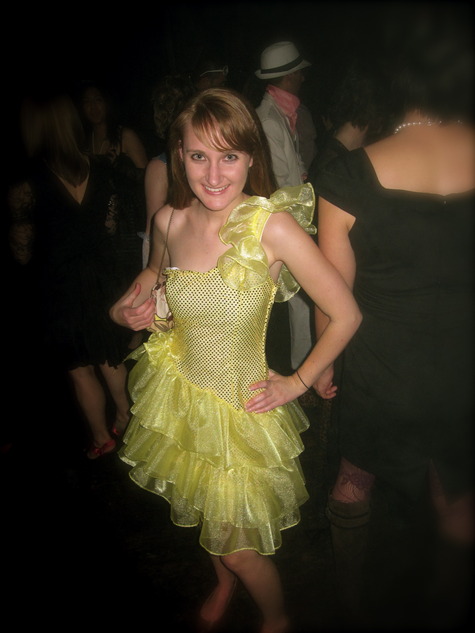 80s Prom Dress Leather