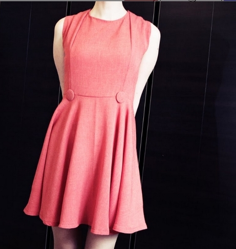 Pink dress with buttons – Sewing Projects | BurdaStyle.com