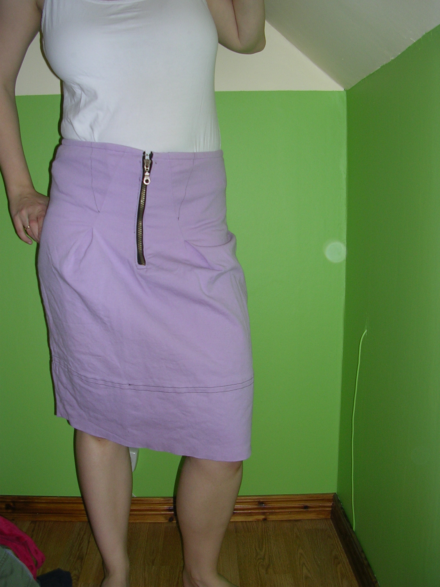 My Exposed Zipper Skirt Sewing Projects