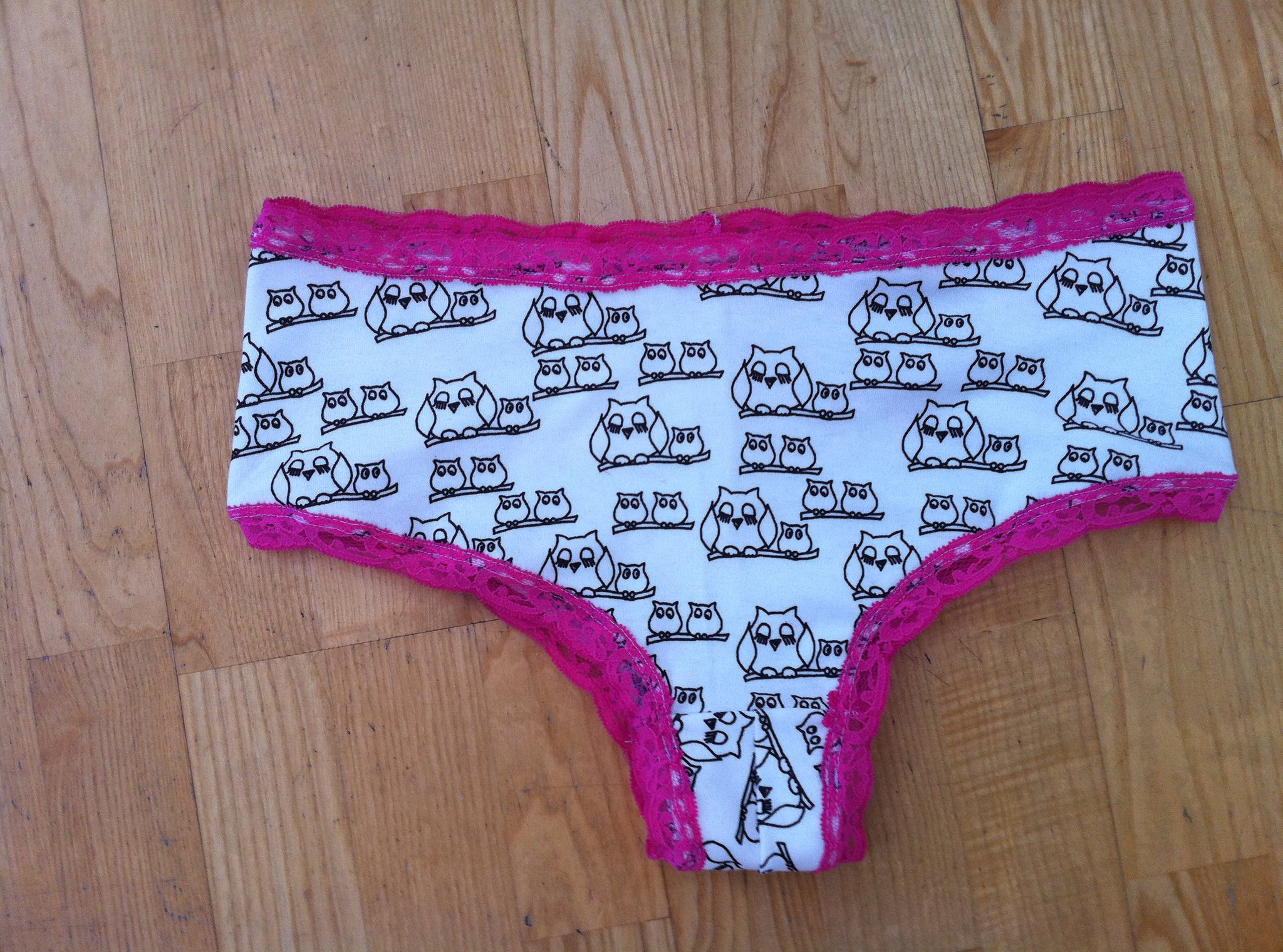 Cheeky panties with owls. Sewing Projects