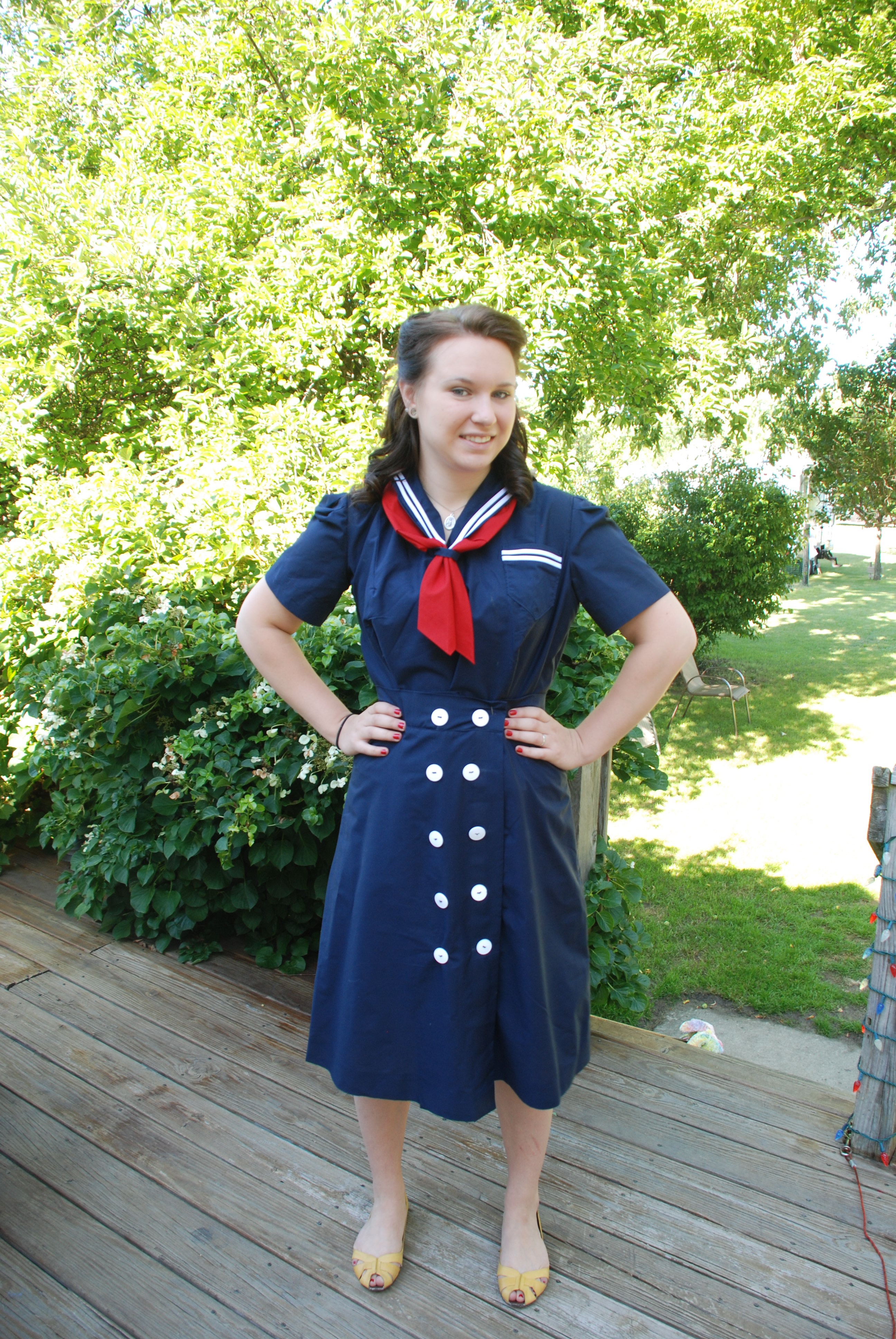 1940s Sailor Playsuit Sewing Projects