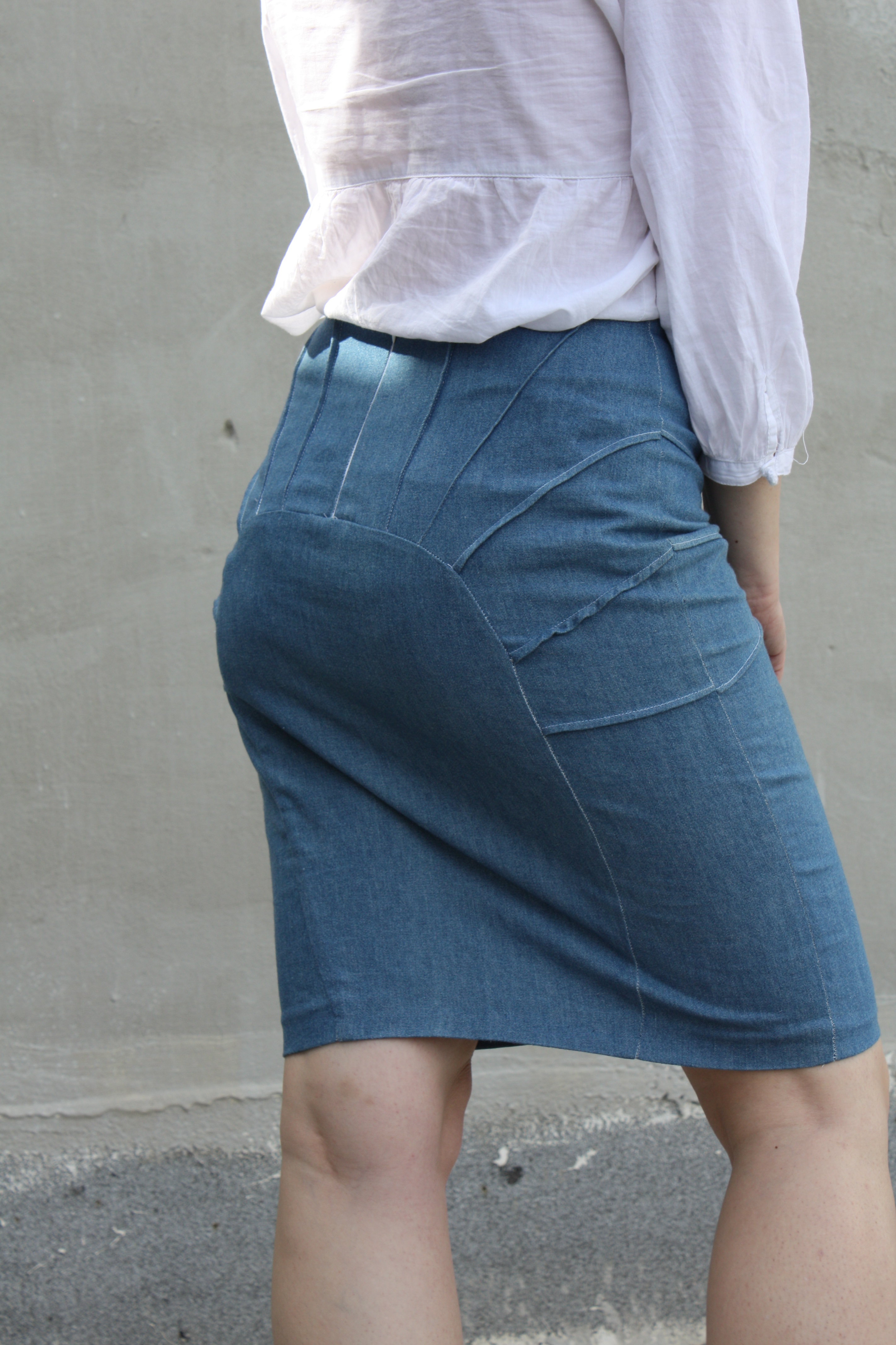 sun pattern denim skirt Sewing Projects