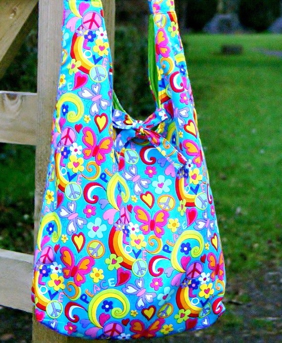 Large Slouchy Hippy Shoulder Bag Sewing Projects