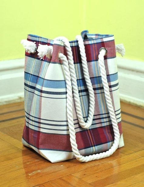 preppy plaid tote – Sewing Projects | BurdaStyle.com