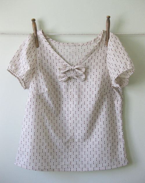 Bow Tie Blouse Sewing Projects