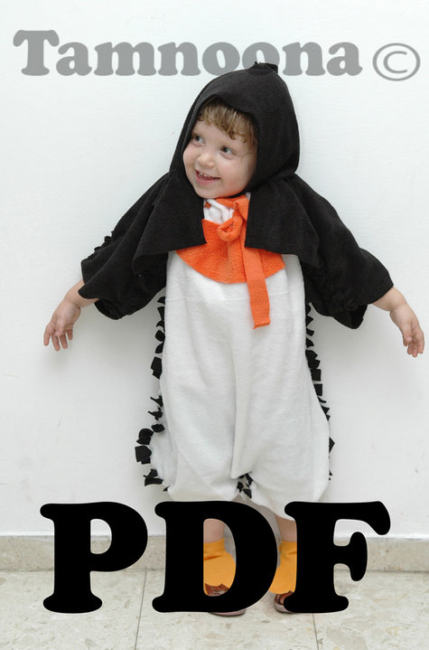 No sew penguin costume pattern easy and quick to make – Sewing Projects
