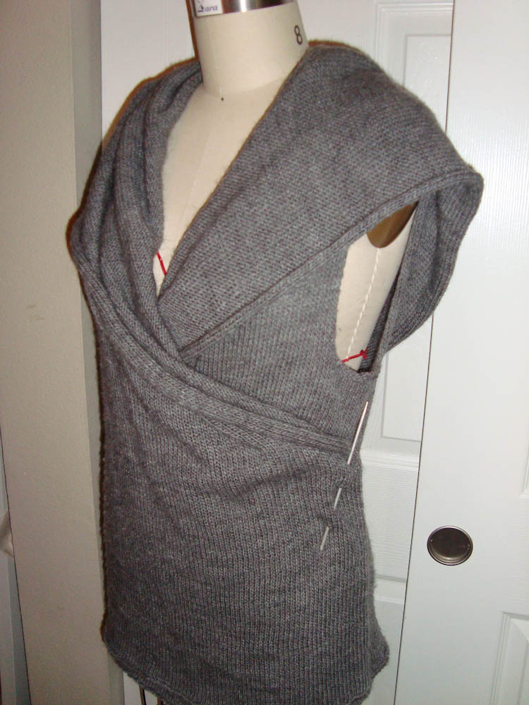 Hooded Wrap Sweater Vest – Sewing Projects | BurdaStyle.com