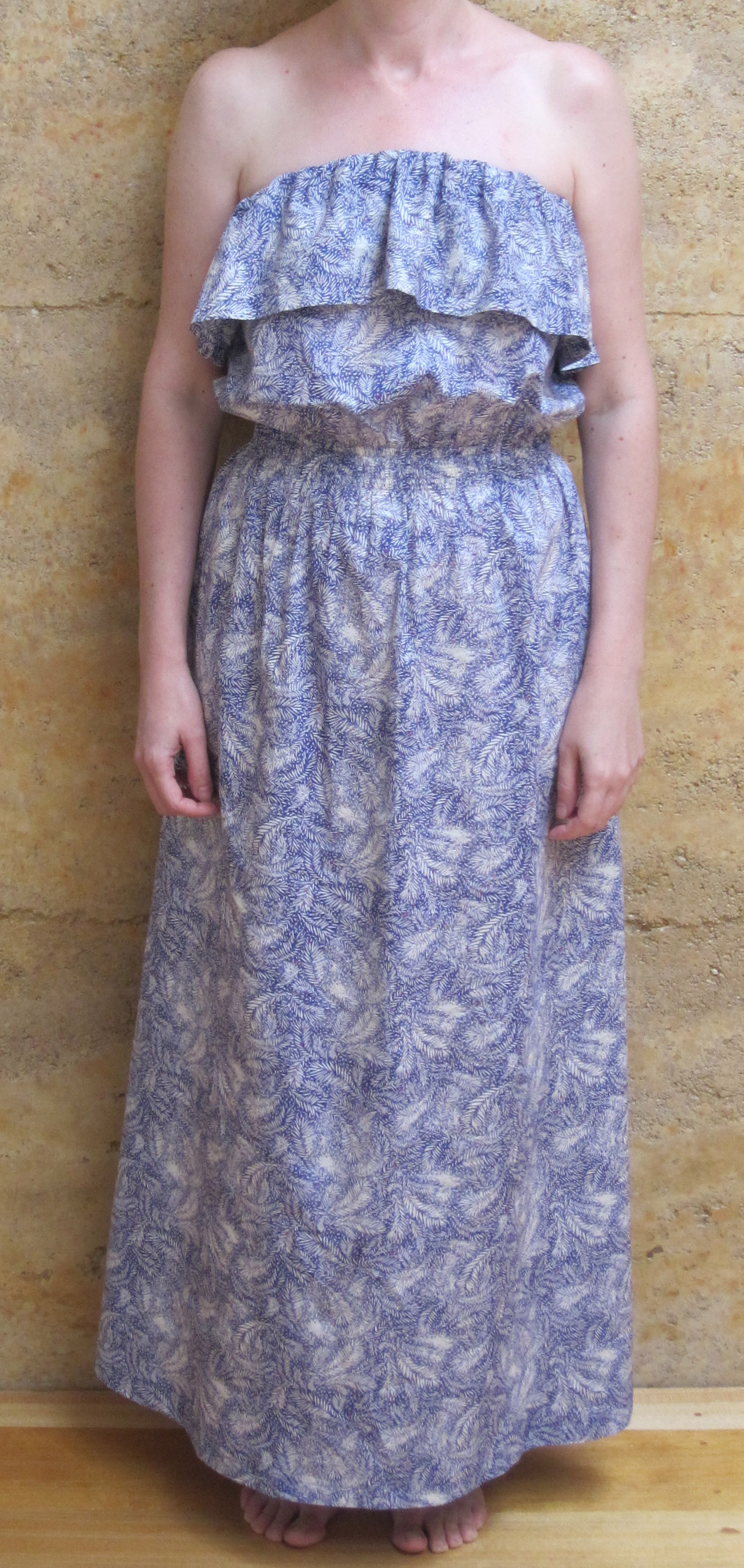70s inspired maxi dress