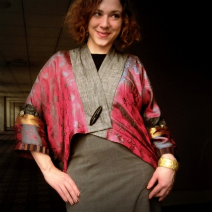 UpCycled Fabric Kimono-style Jacket – Sewing Projects | BurdaStyle.com