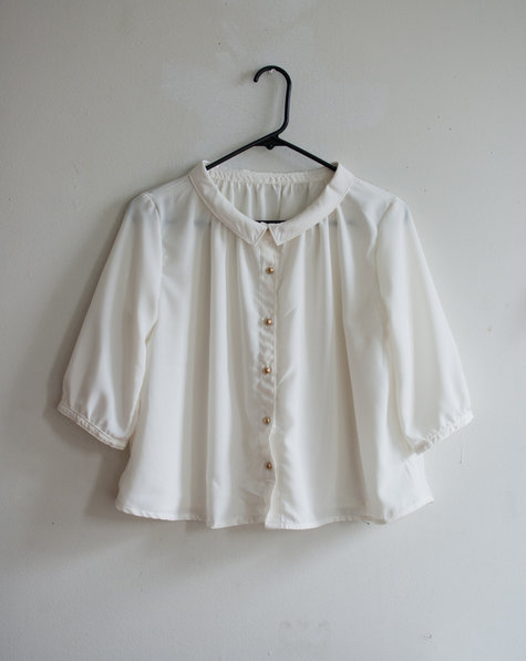 spring blouse - gold buttons – Sewing Projects | BurdaStyle.com
