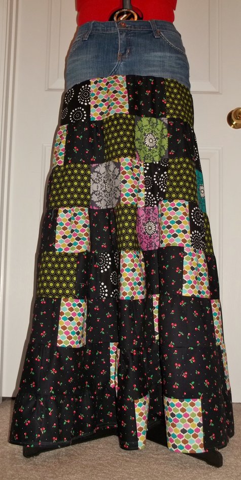 Patchwork Maxi Skirt – Sewing Projects | BurdaStyle.com