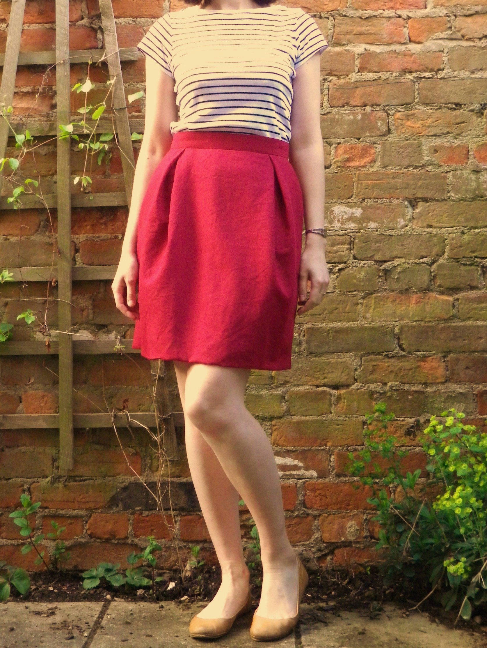High waisted red wool skirt â Sewing Projects | BurdaStyle.com