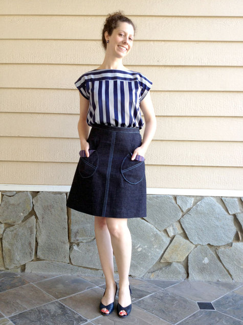 1969 Denim Skirt – Sewing Projects | BurdaStyle.com