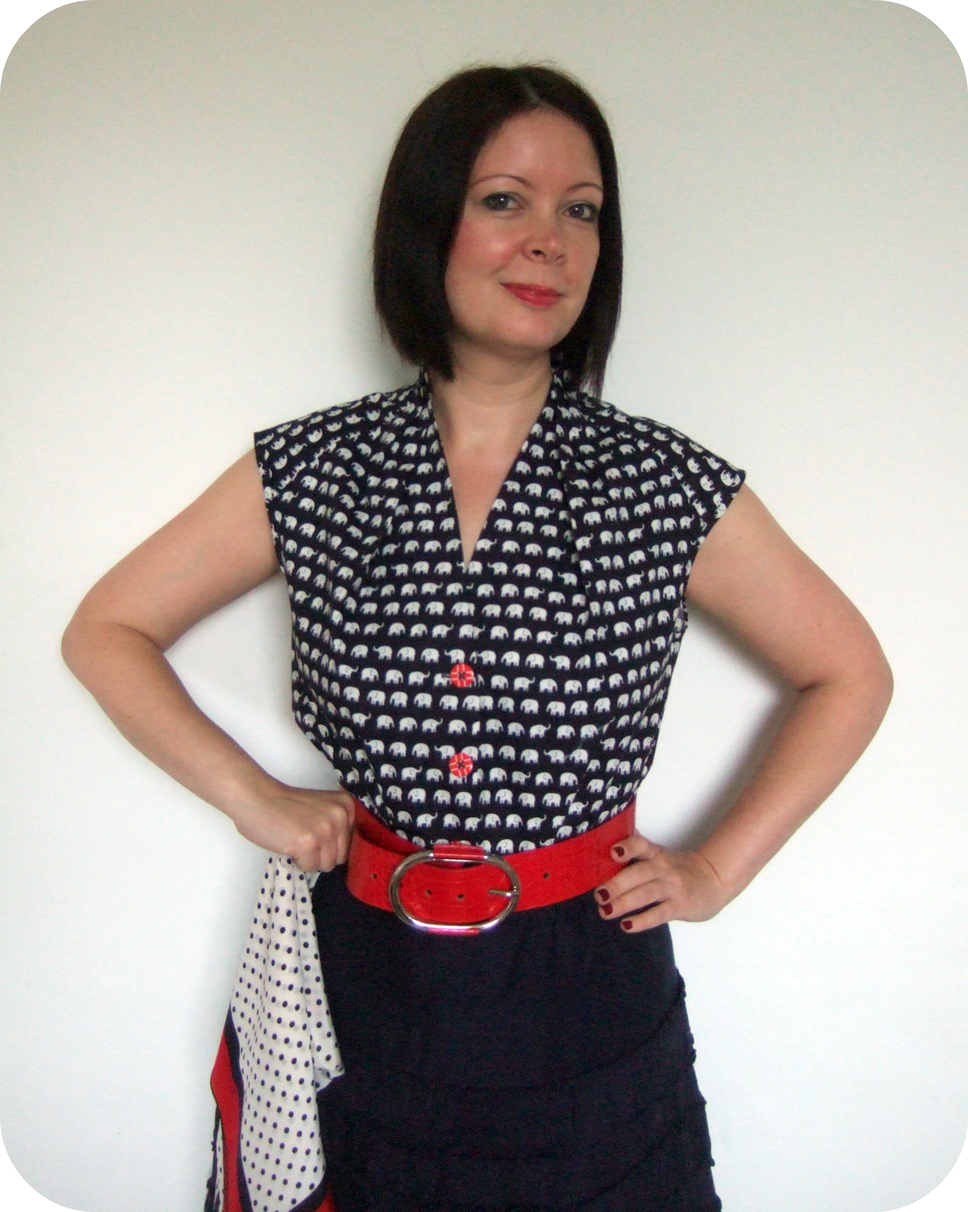 Burda Sleeveless Blouse – Sewing Projects