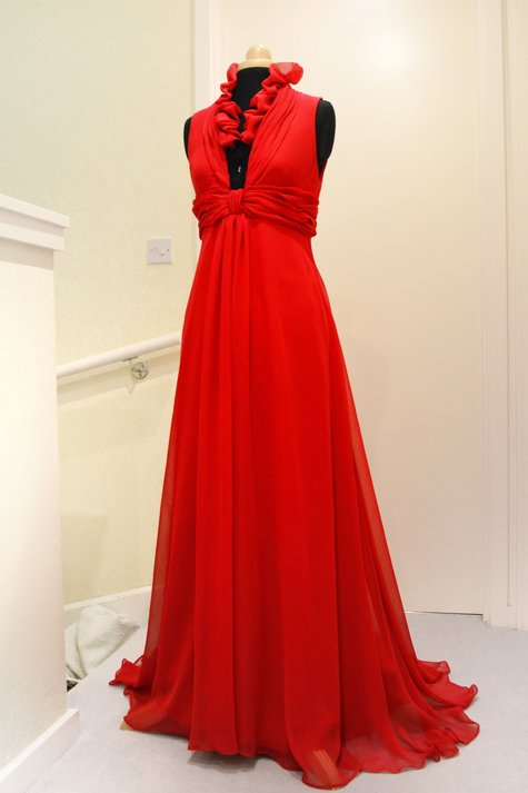 So Floaty Red Gown – Sewing Projects | BurdaStyle.com