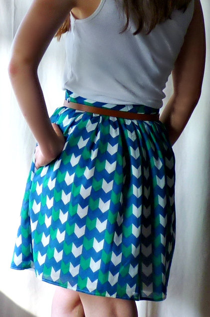 chevron pleated skirt – Sewing Projects | BurdaStyle.com