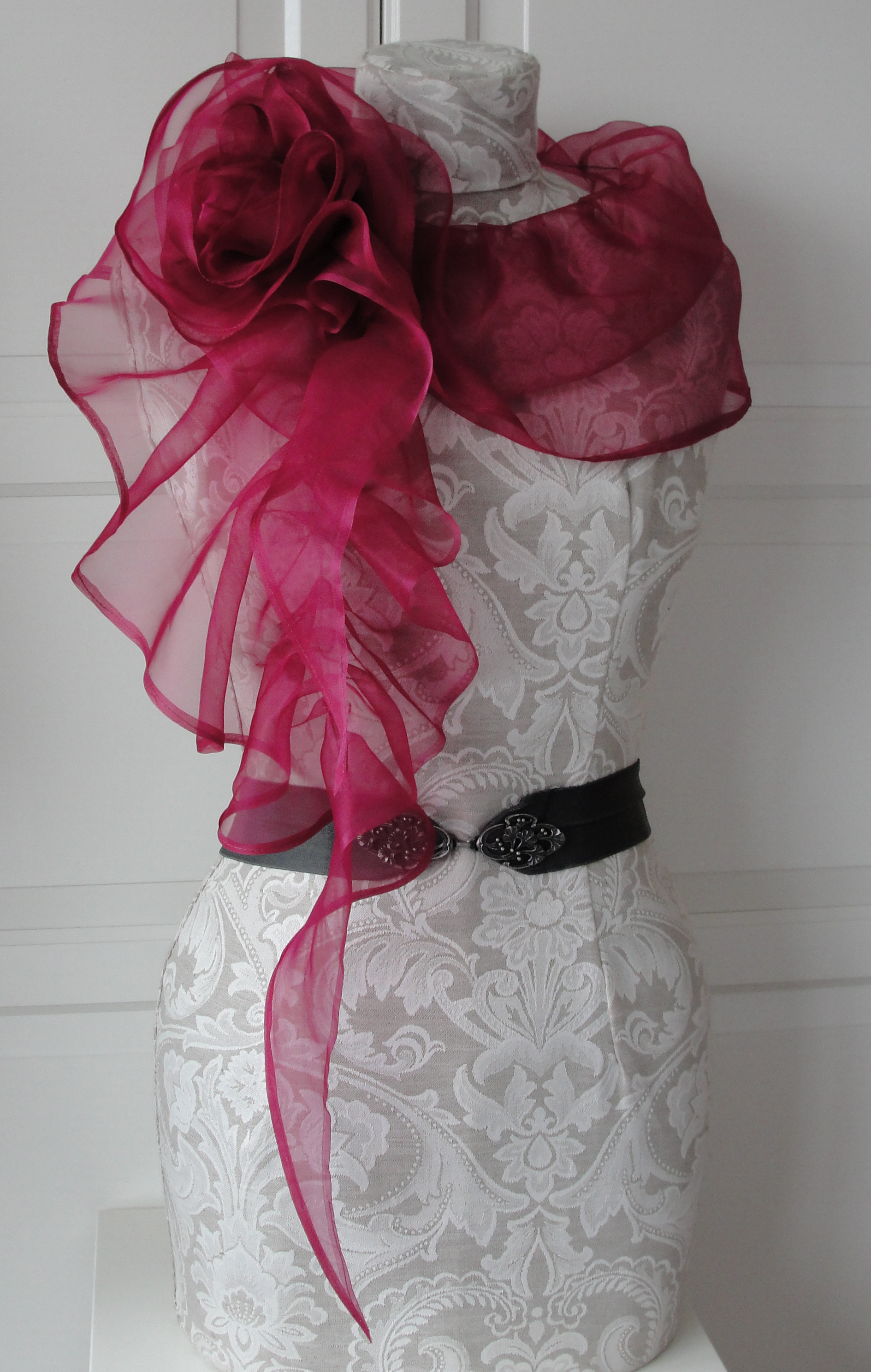 Silk Organza structured scarves SS12 Sewing Projects