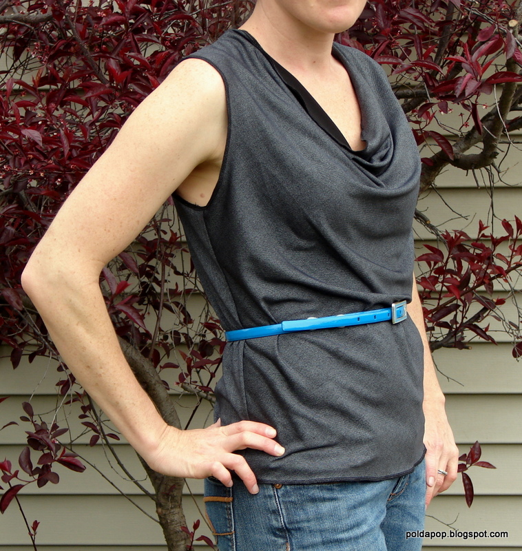 Draft a deep cowl neck top Sewing Projects