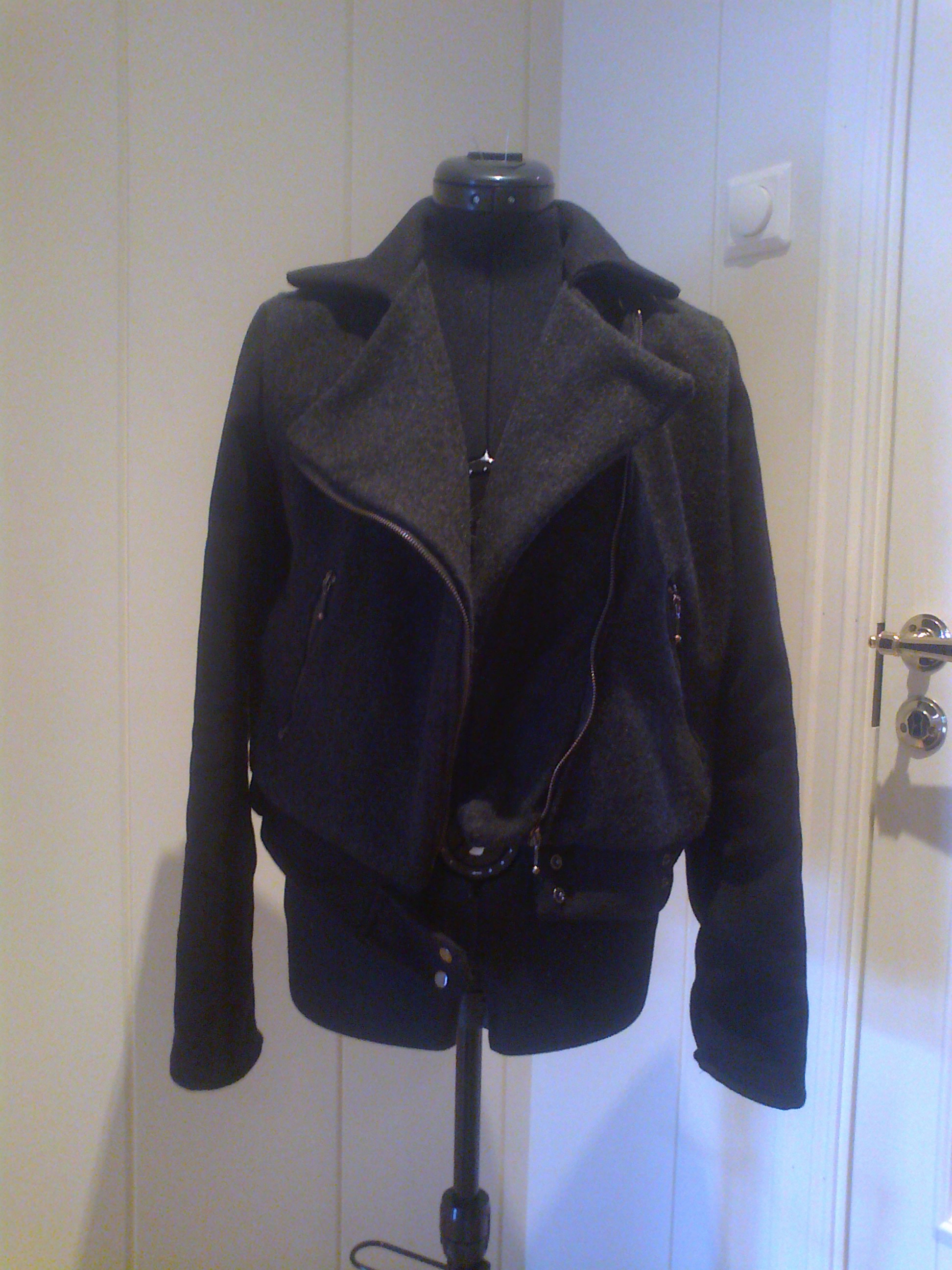 Two-tone wool biker jacket – Sewing Projects | BurdaStyle.com