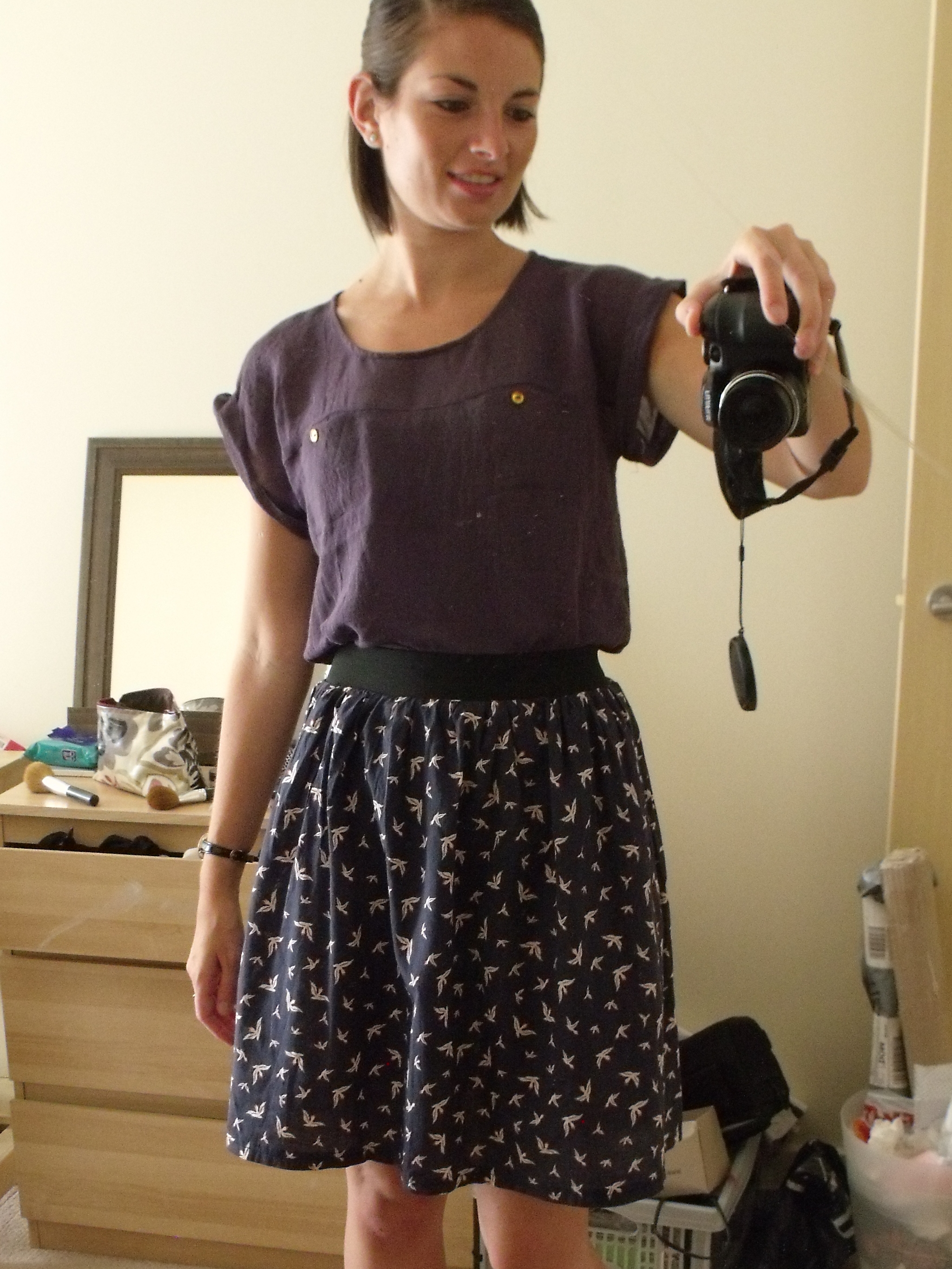 Exposed elastic waistband skirt Sewing Projects