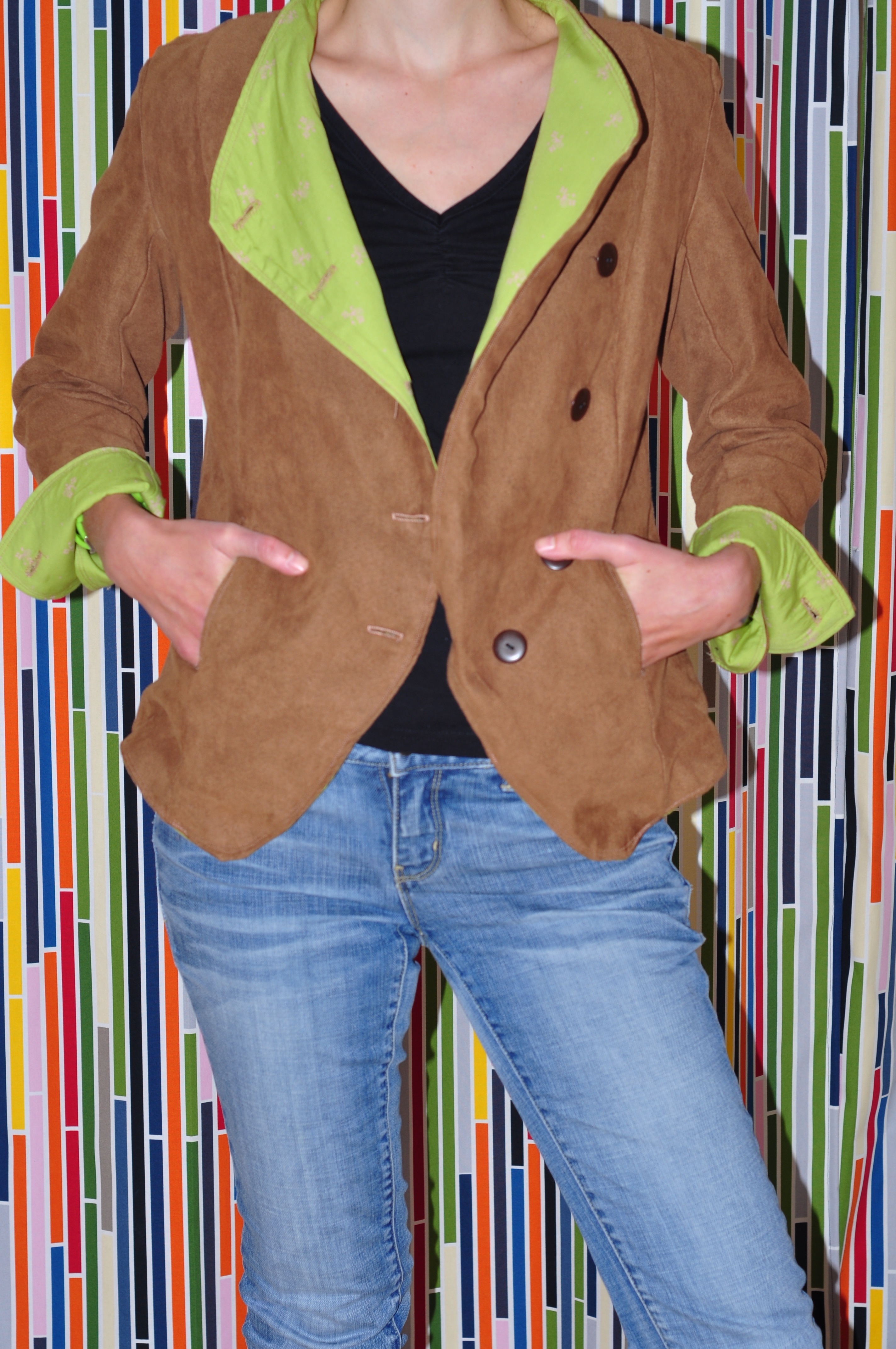 Jacket in raw leather look Sewing Projects