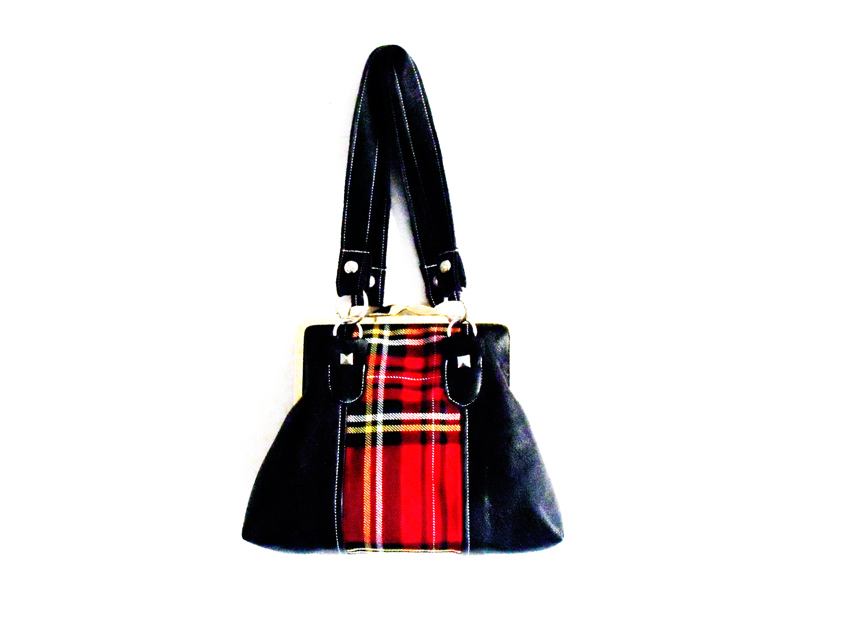 Tartan & Leather Handbag Sewing Projects