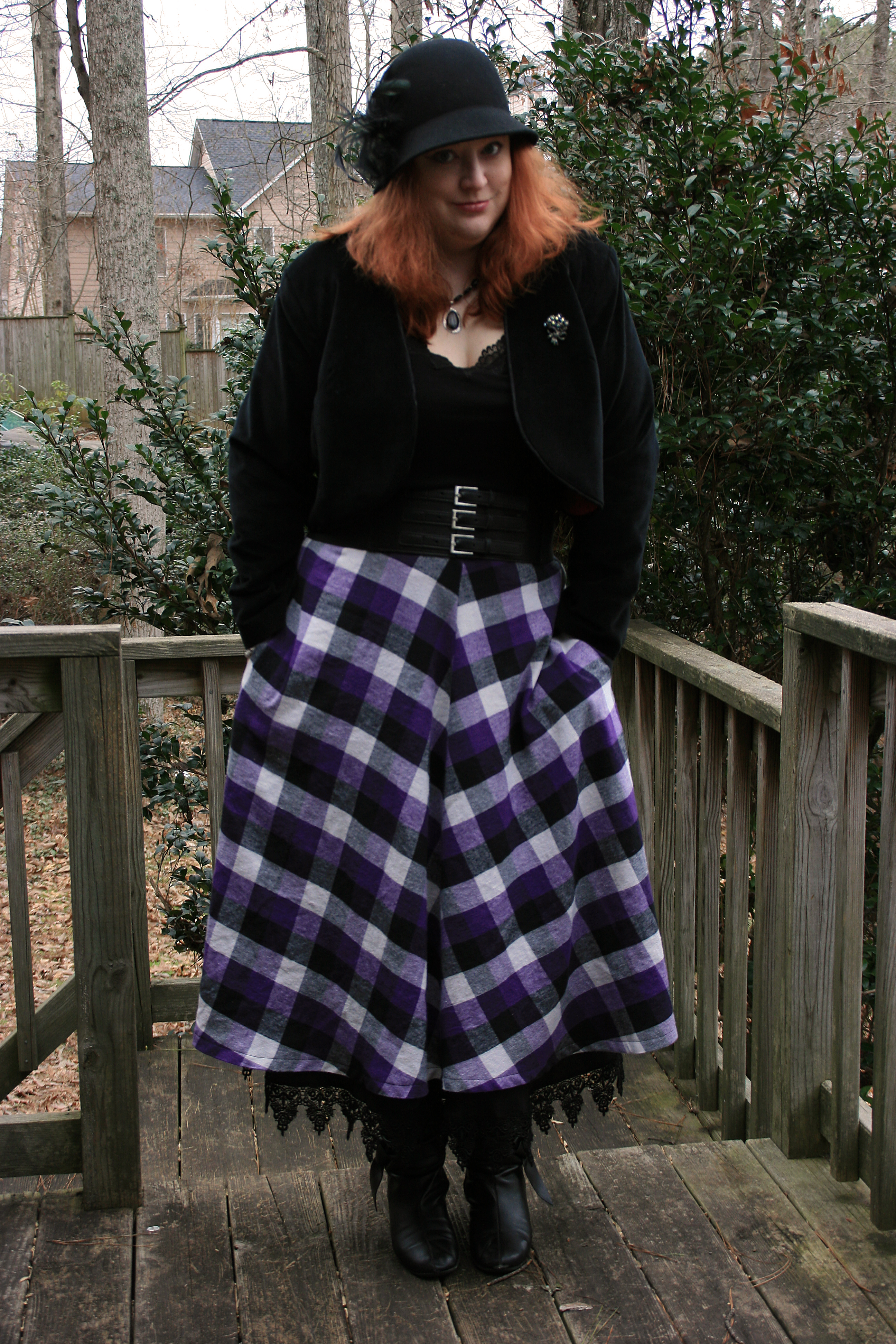 Flannel Skirt with Lace Trimmed Lining Sewing Projects