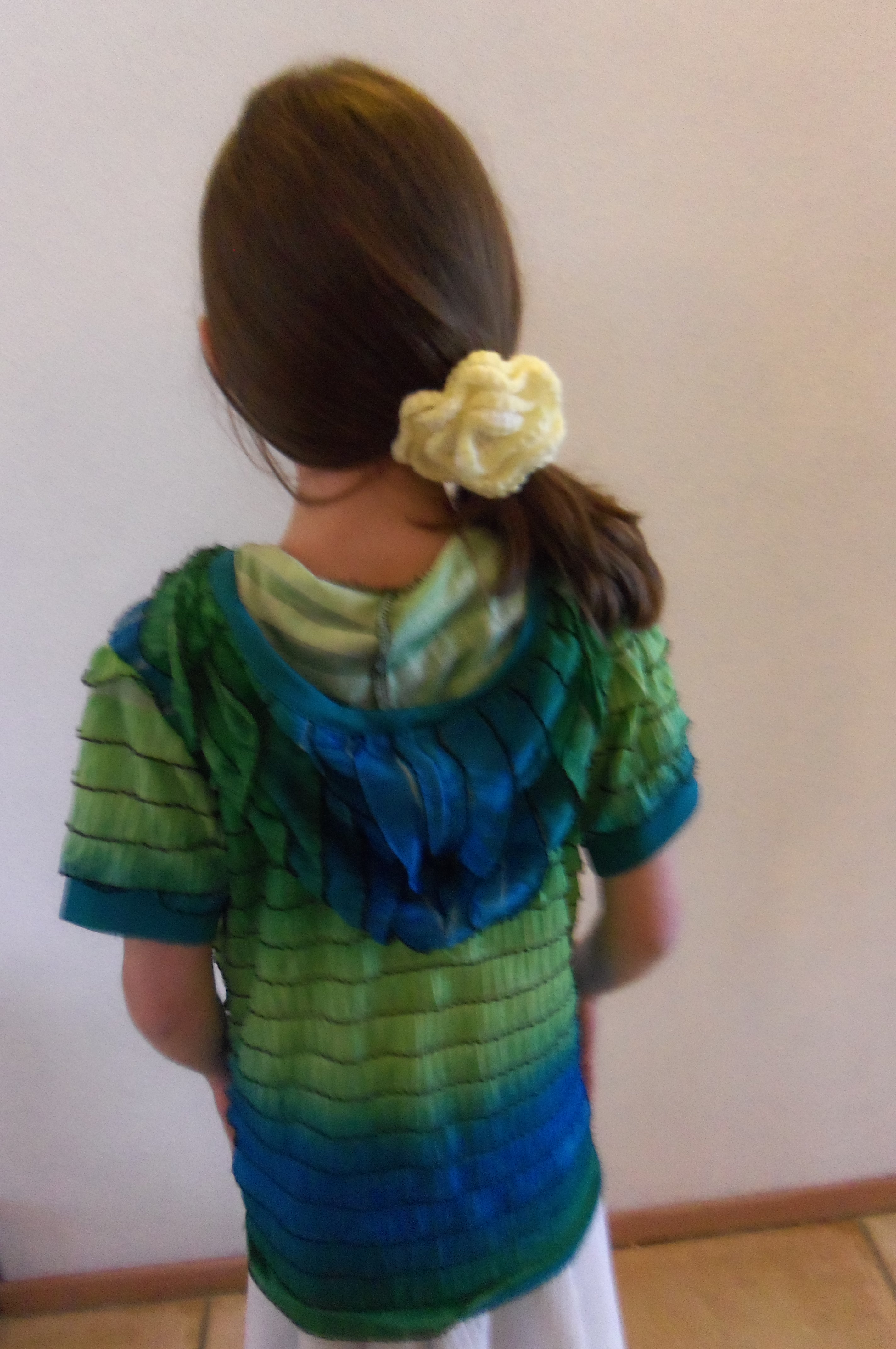 Water color ruffle hoodie Sewing Projects