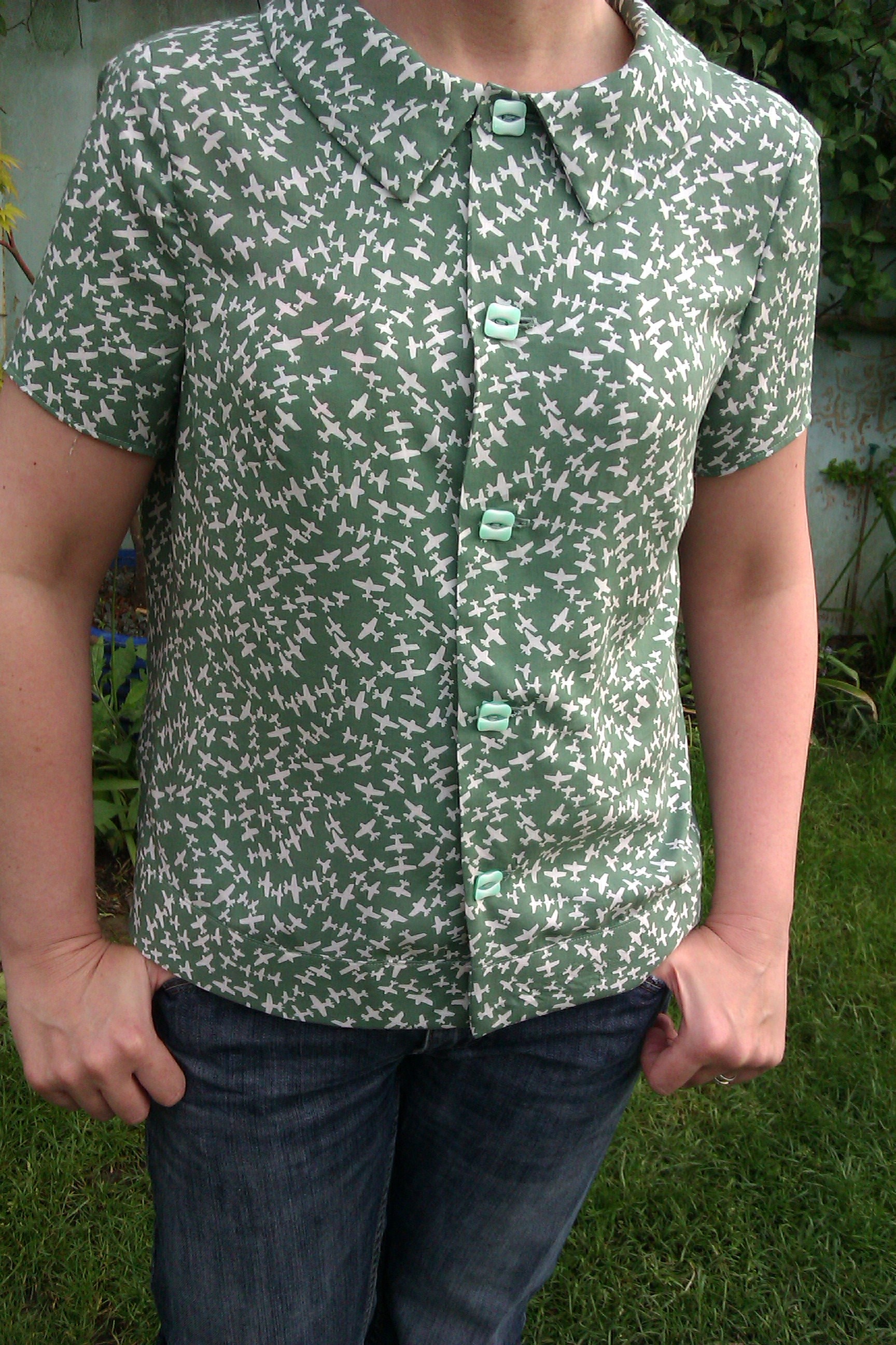 aeroplane print shirt