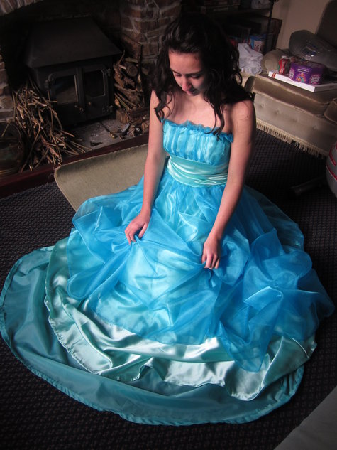 Long Turquoise Prom Dress – Sewing Projects | BurdaStyle.com