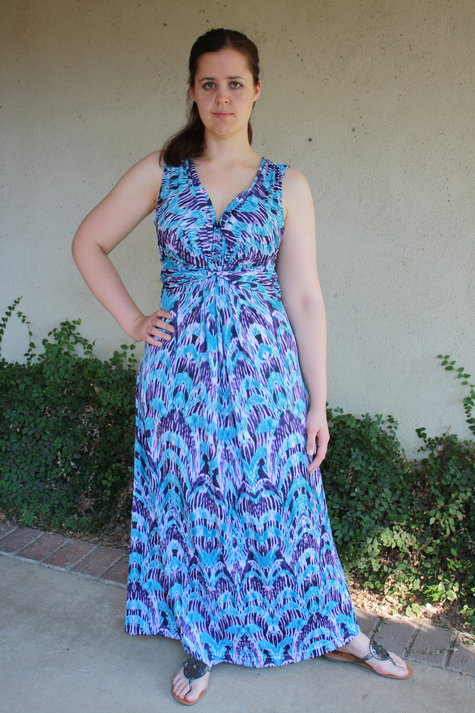 02/2013 #115 Twist Front Maxi Dress – Sewing Projects | BurdaStyle.com