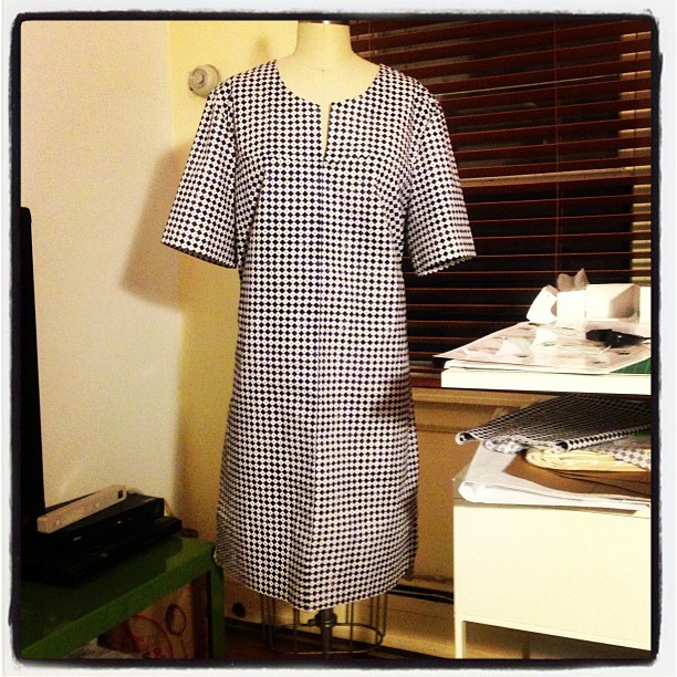  Collarless  Shirt  Dress  Sewing Projects BurdaStyle com