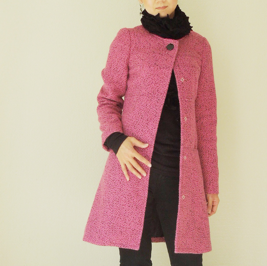 Pink wool dress coat Sewing Projects