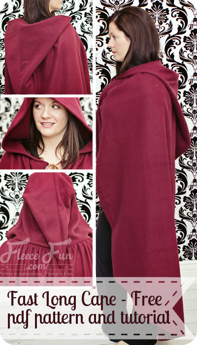 Fast Hooded Cape – Sewing Projects | BurdaStyle.com
