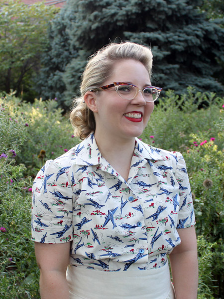 1940's Aeroplane Blouse – Sewing Projects | BurdaStyle.com