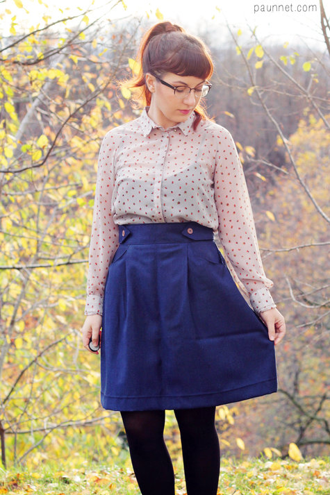 Navy Peggy skirt – Sewing Projects | BurdaStyle.com