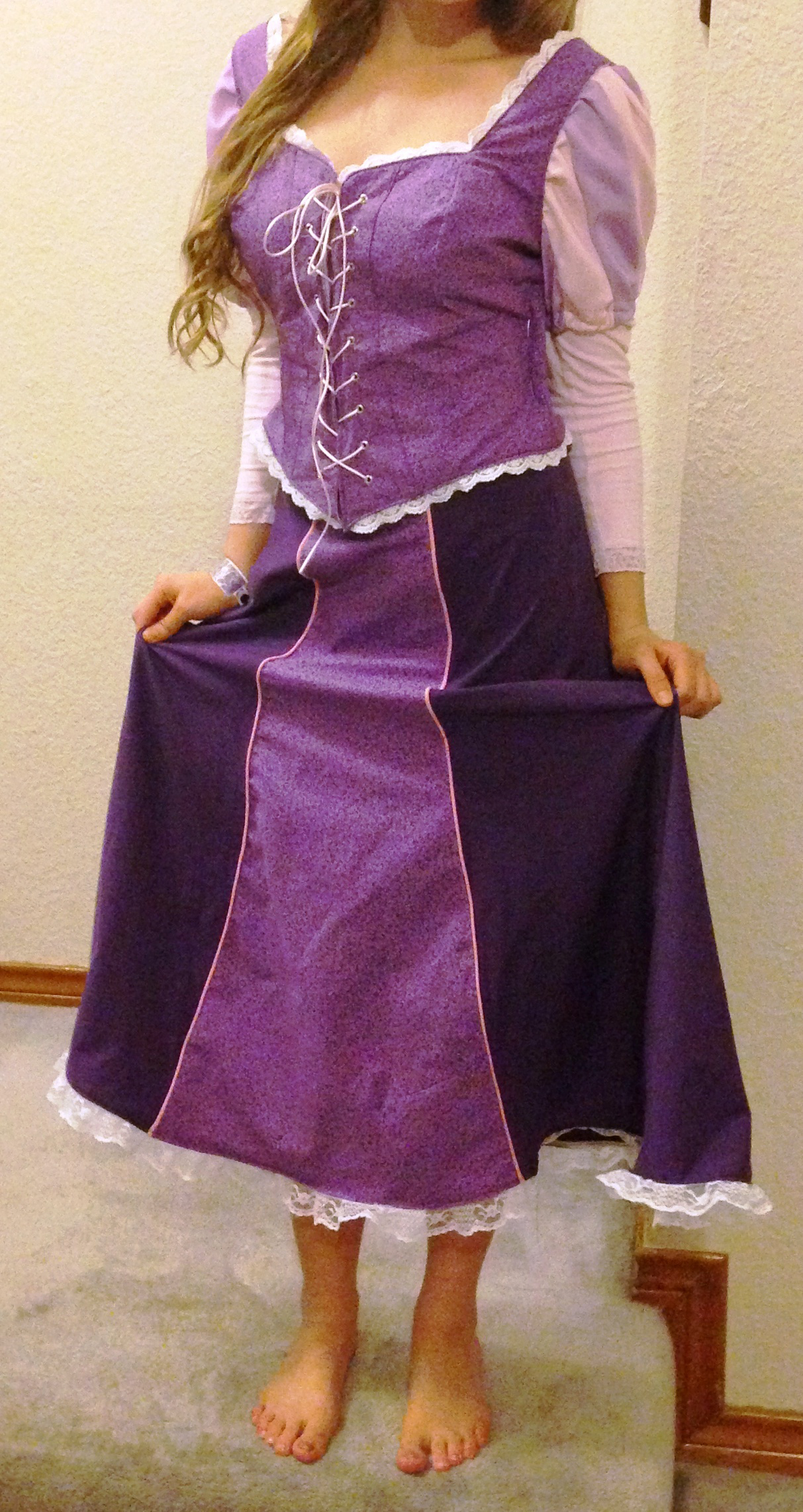 Rapunzel costume for princess party – Sewing Projects | BurdaStyle.com