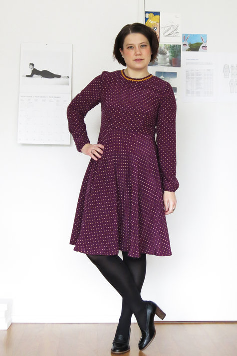 Dotty Silk Dress – Sewing Projects | BurdaStyle.com